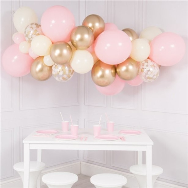 Balloon garland pink-gold