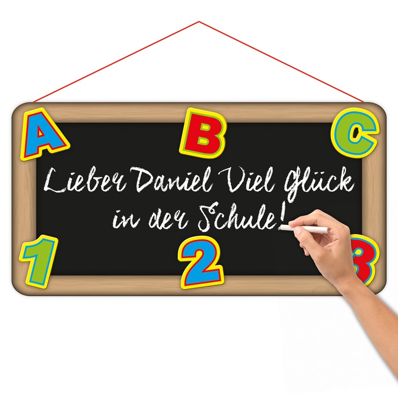 DIY school start chalk sign