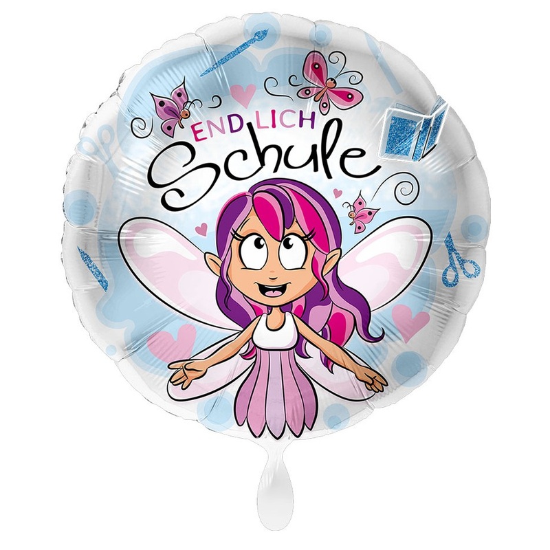 Finally school fairy foil balloon 43cm