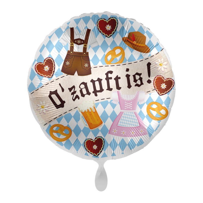 Foil balloon O zapft is 45cm