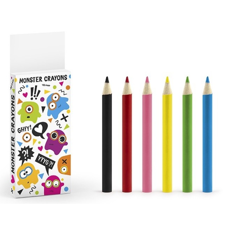 Monster party coloring set