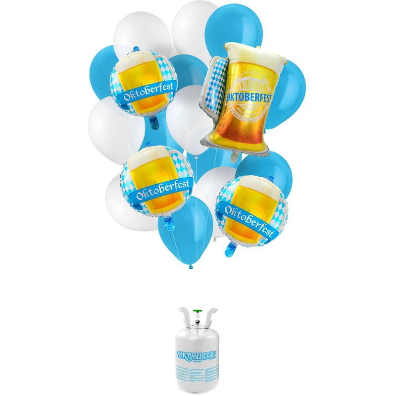 Oktoberfest helium bottle with balloons