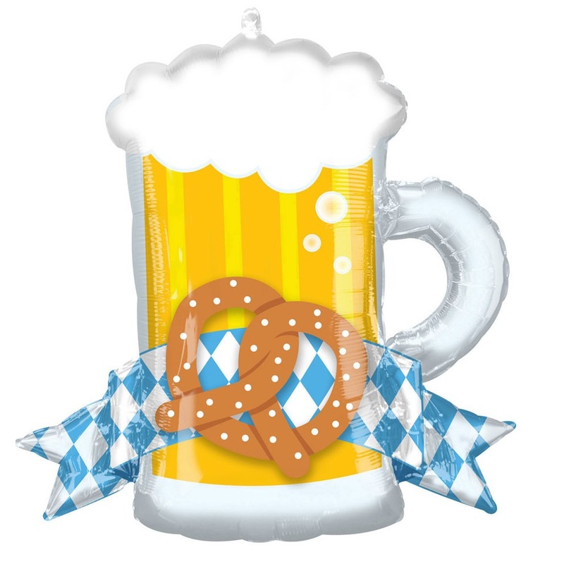 Oktoberfest tankard foil balloon 66cm