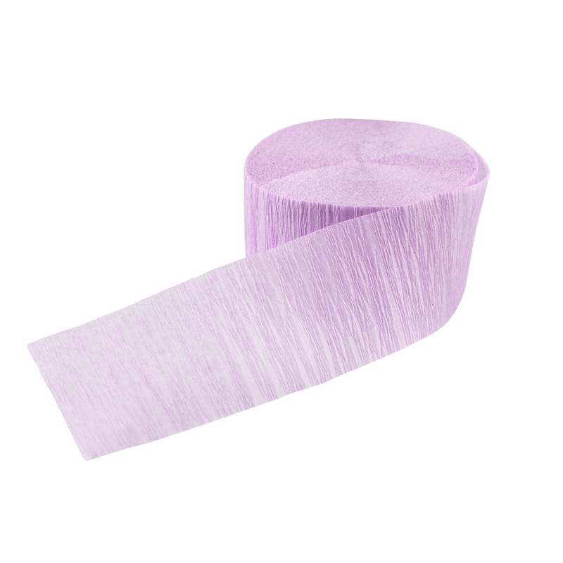 Party fun crepe streamer lavender 24m