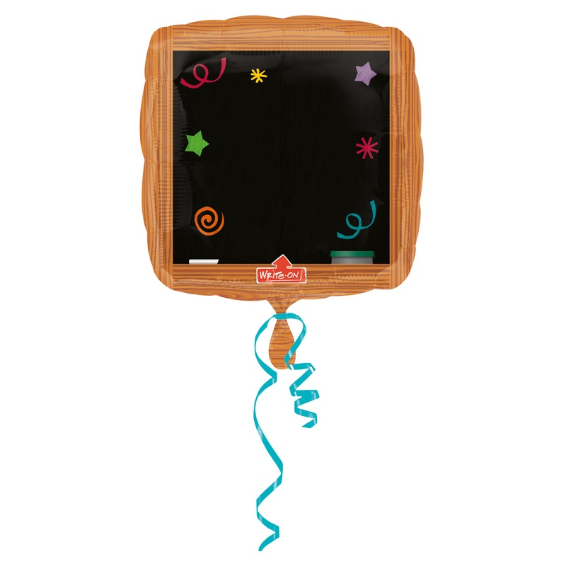 School blackboard foil balloon 60 x 60cm