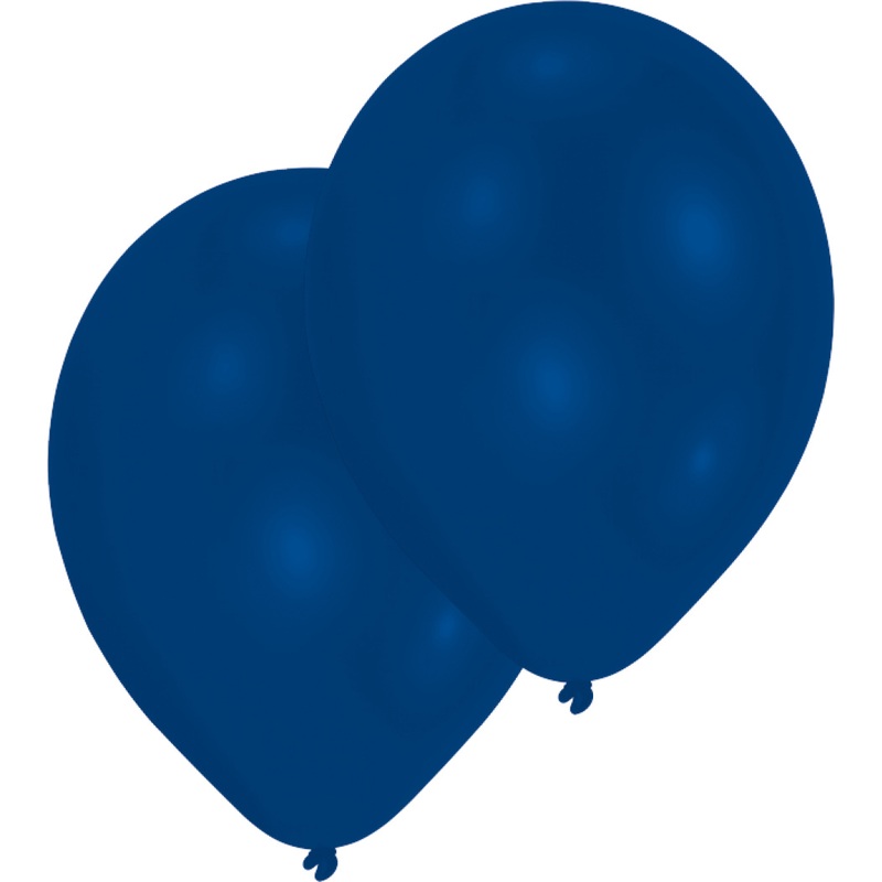 Set of 50 air balloons royal blue 25 cm