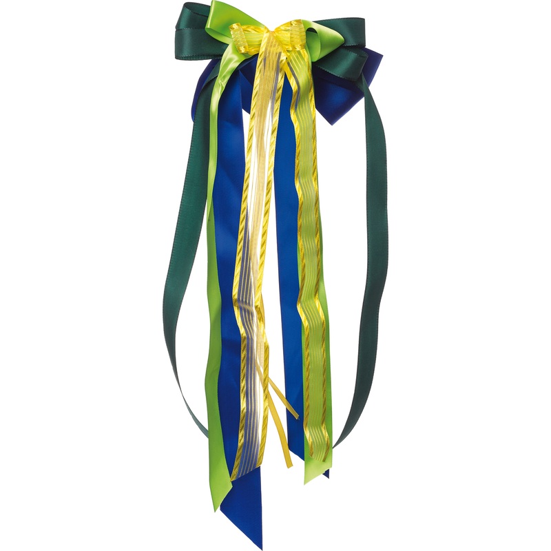 Shoulder bag ribbon green-colored 23 x 50cm