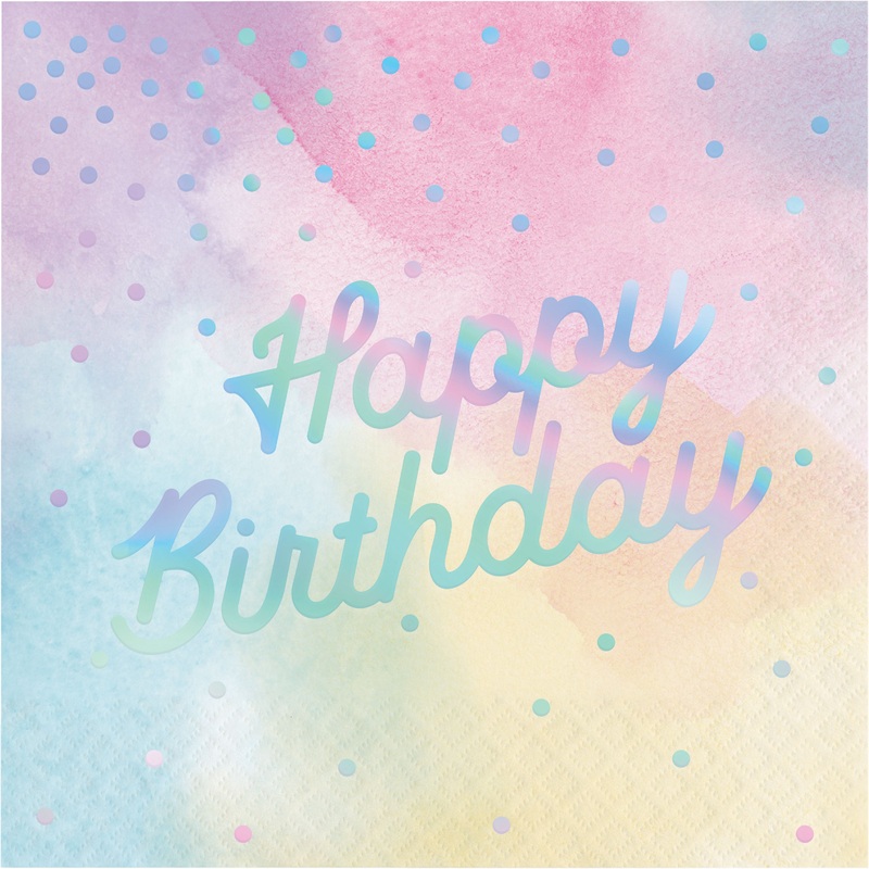 16 Fairyland Birthday napkins 33cm