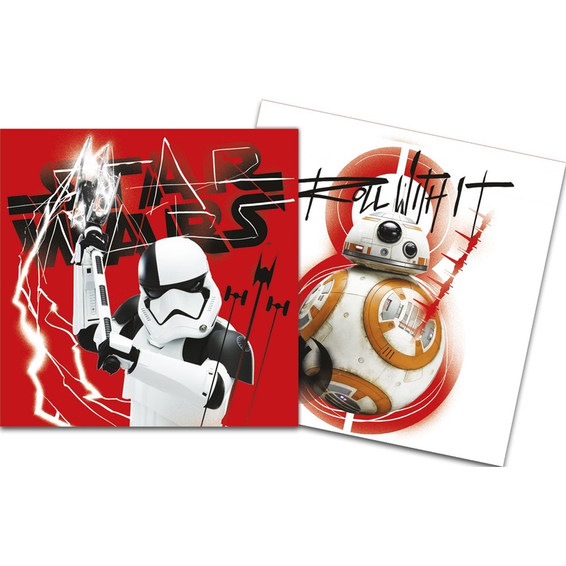 20 Star Wars Last Jedi napkins 33cm