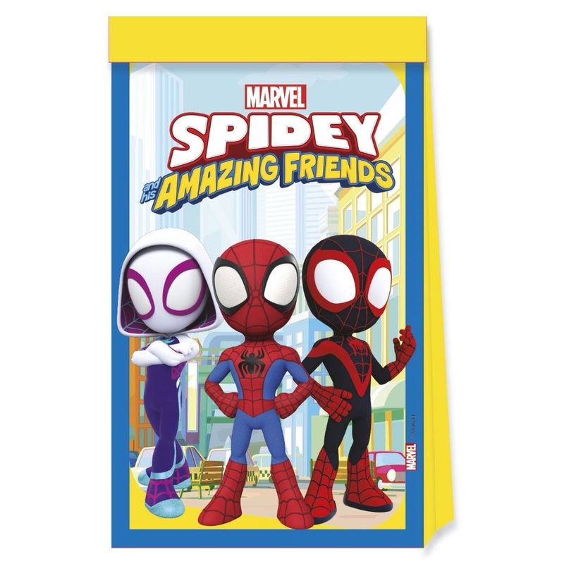 4 Spidey and Friends gift bags