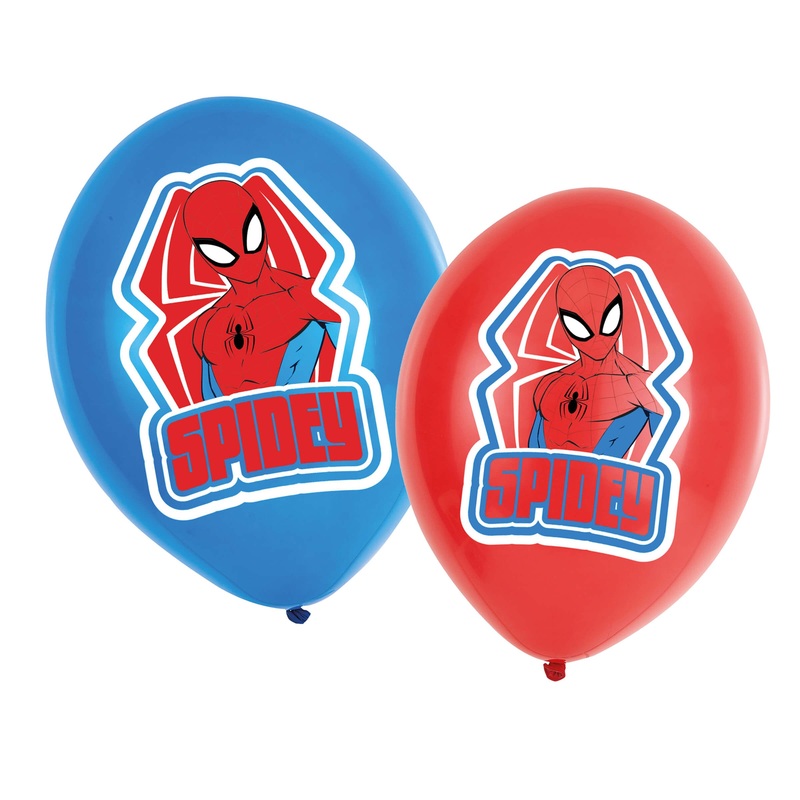 6 Life of Spiderman balloons 27.5cm
