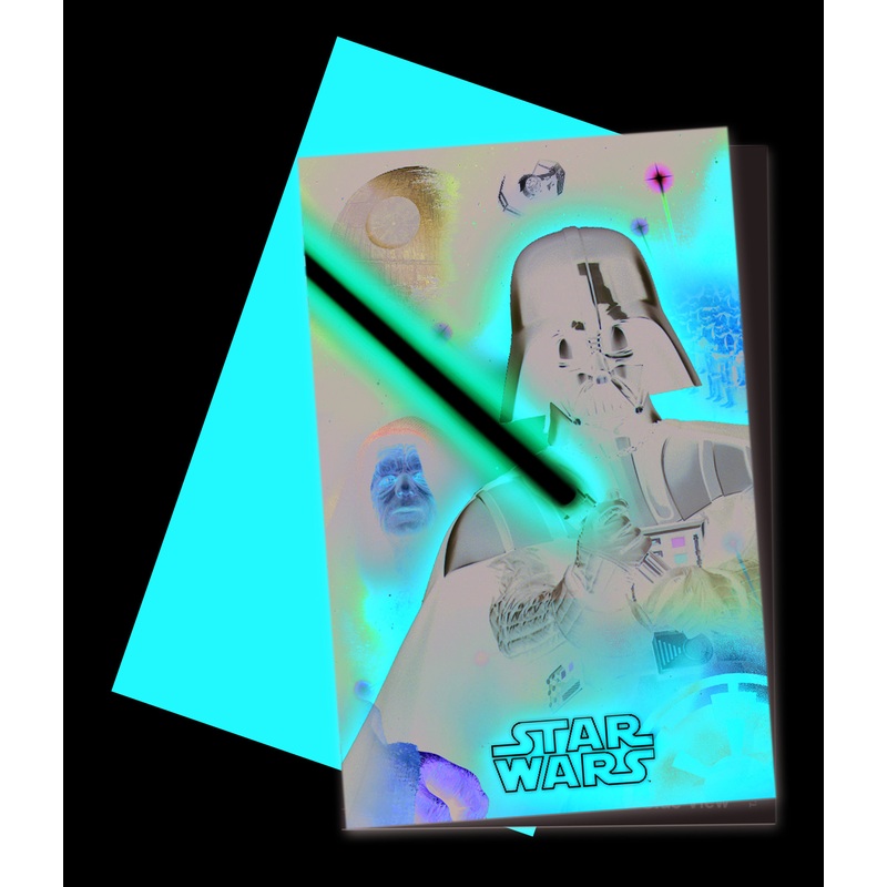 6 Star Wars Galaxy invitation cards