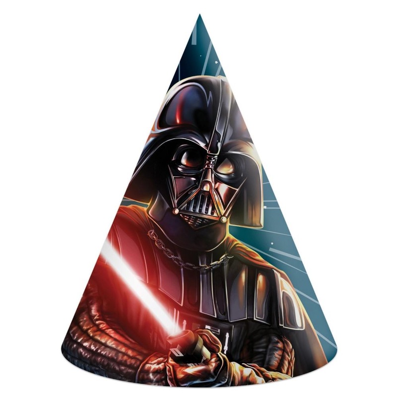 6 Star Wars Galaxy party hats