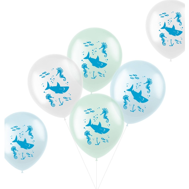 6 underwater friends balloons 33cm