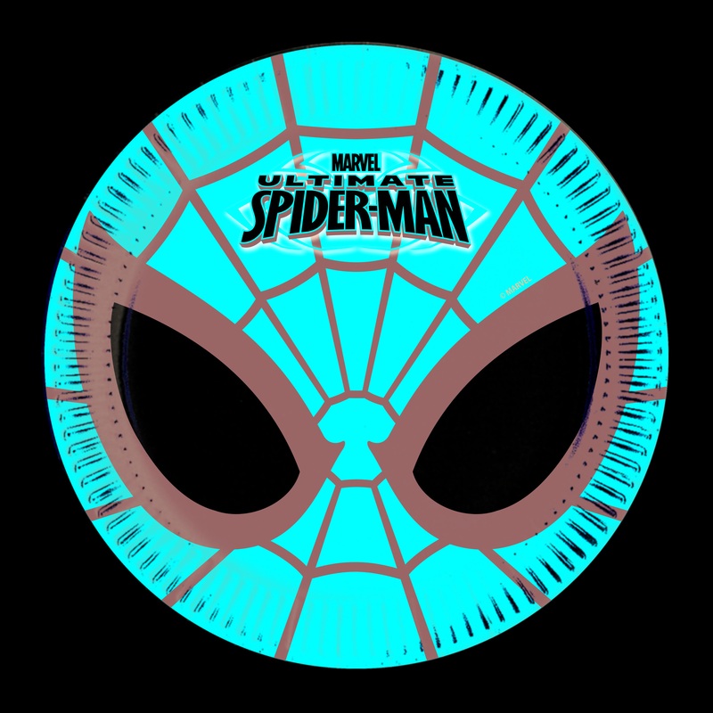 8 Spiderman comic paper plates 20cm