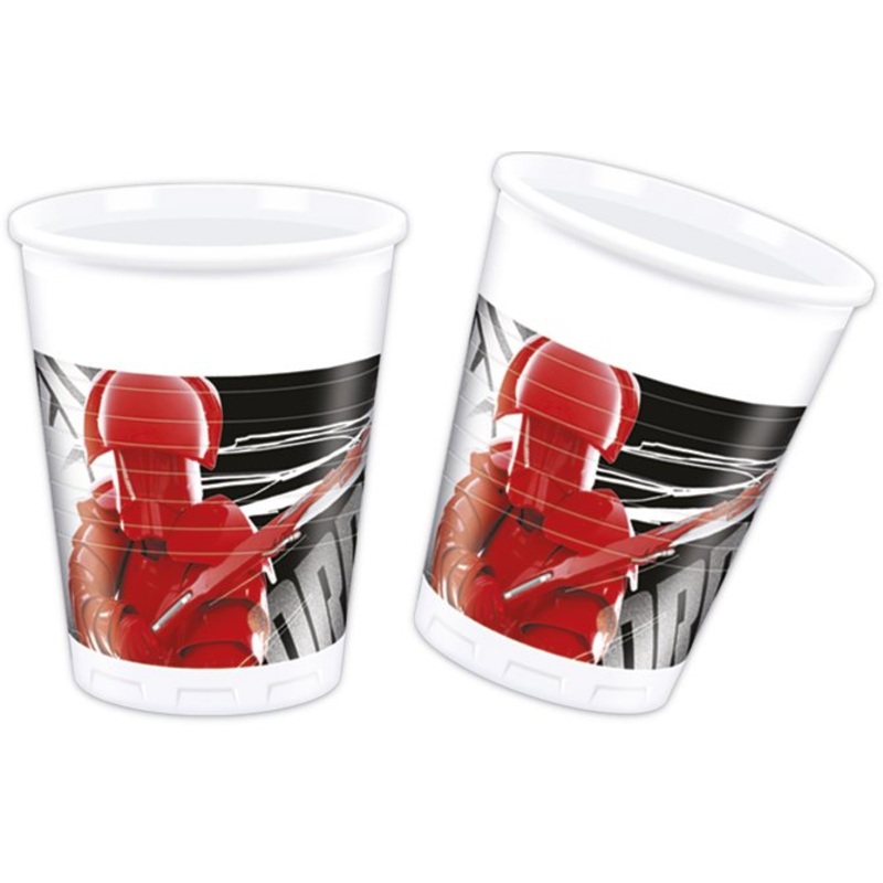 8 Star Wars Last Jedi cups 200ml