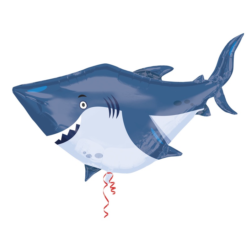 Foil balloon shark Sharky figure