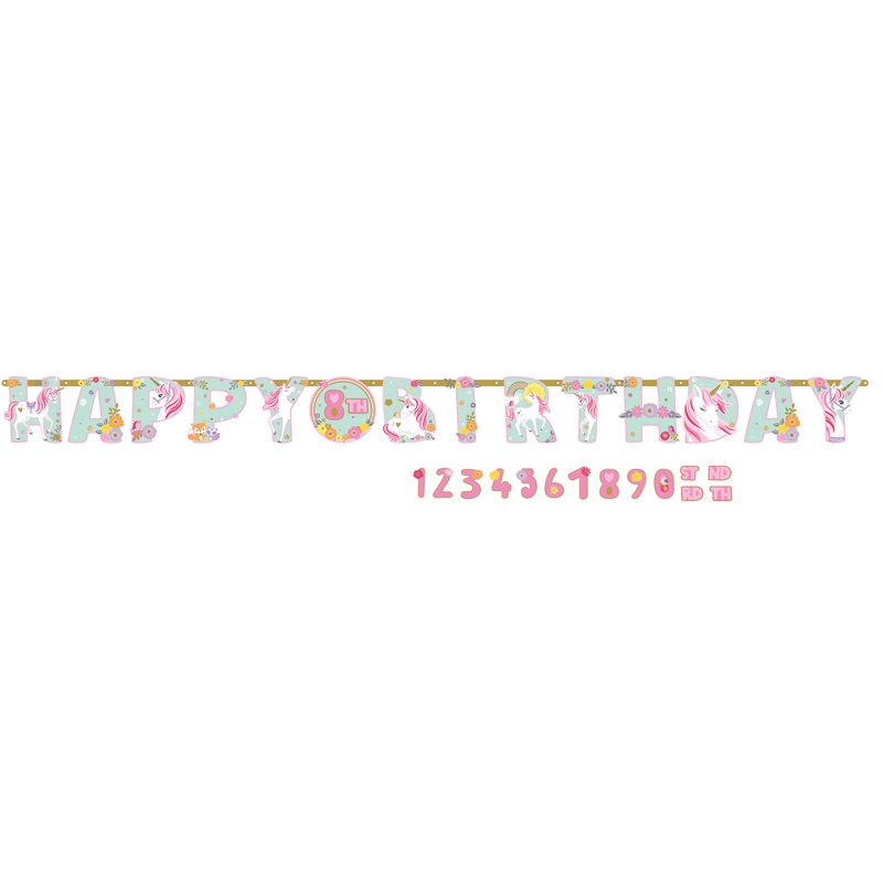 Garland Happy Birthday Unicorn