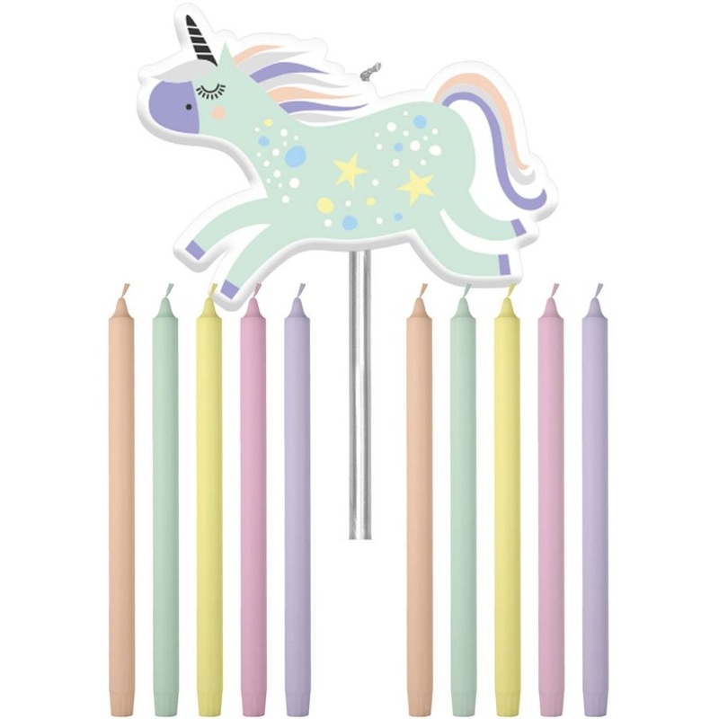 Glady Unicorn cake candle 11 pieces
