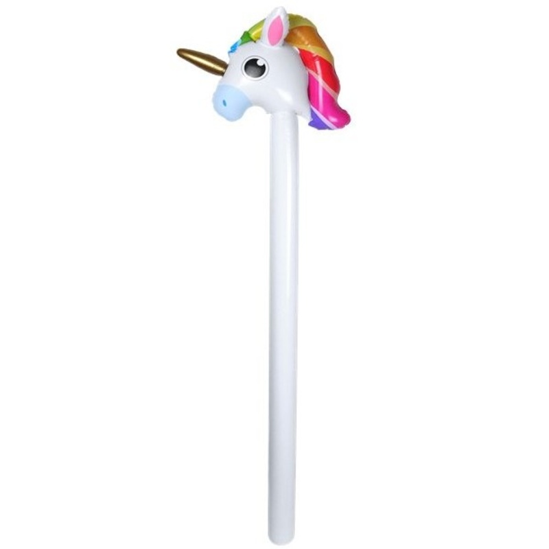 Rainbow unicorn balloon stick 1.1m