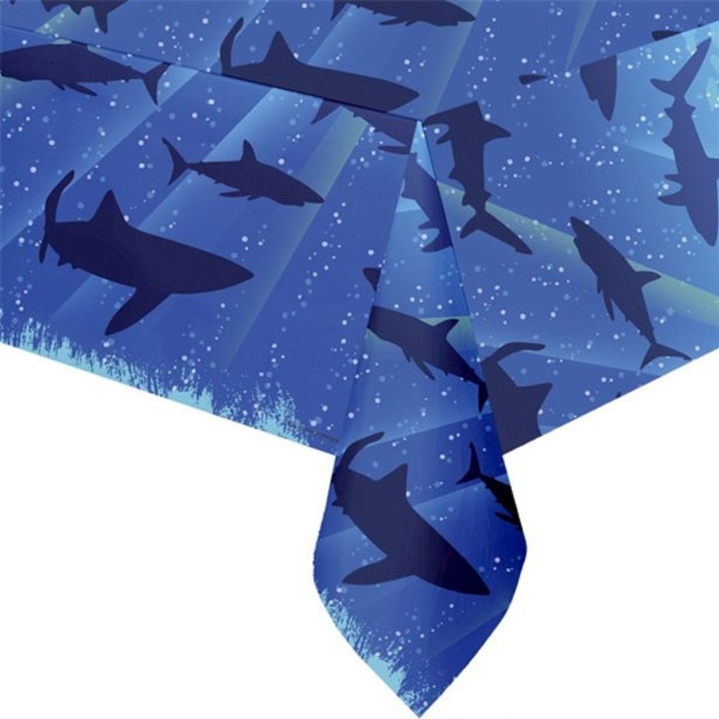 Shark tablecloth on plastic 2.7m