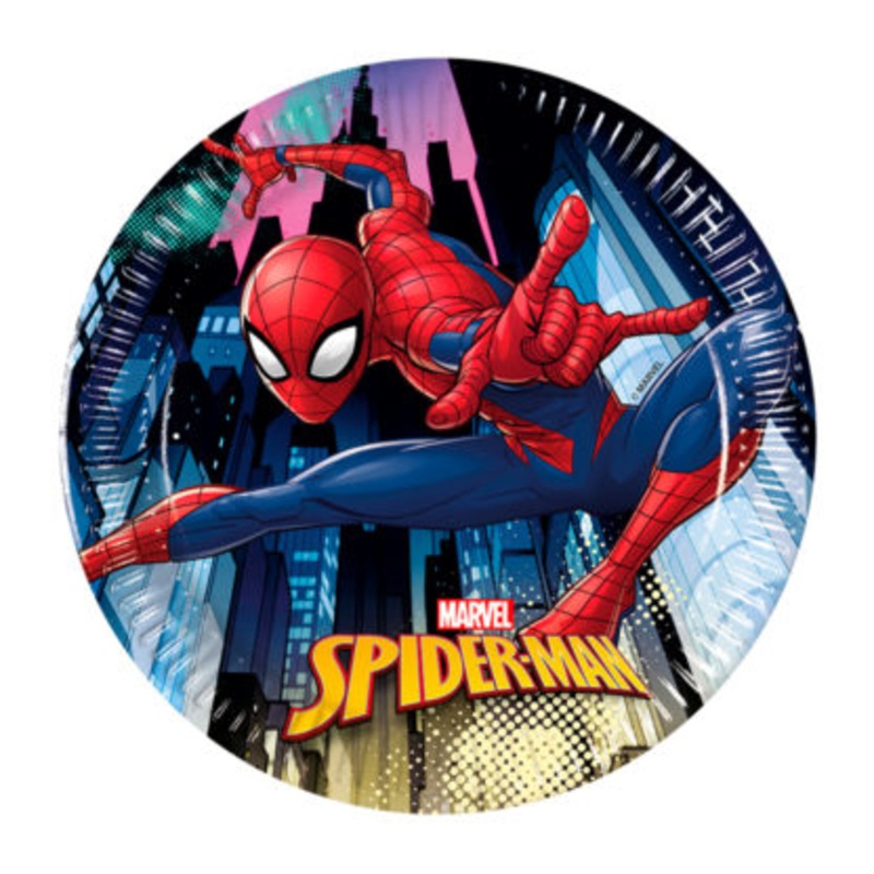 Spiderman Team Up 8 paper plates 20cm