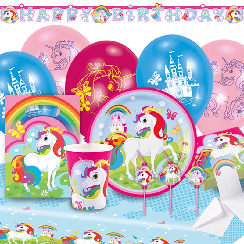 Unicorn party package 68 pcs