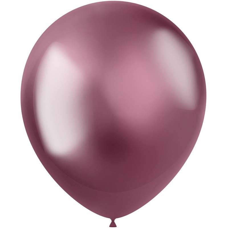 10 Shiny Star balloons blackberry 33cm