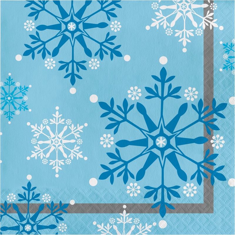 16 ice princess napkins 33cm