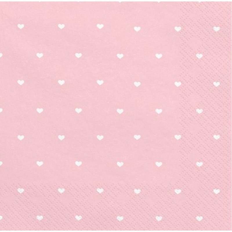 20 Littlle Romance napkins 33cm