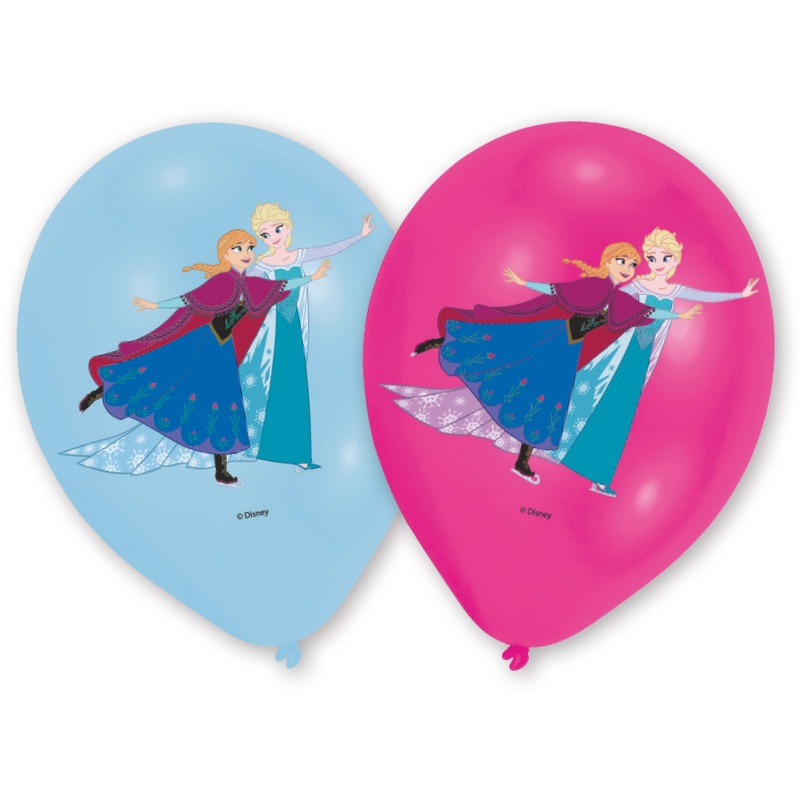 6 Frozen Eiszauber balloons 27.5cm
