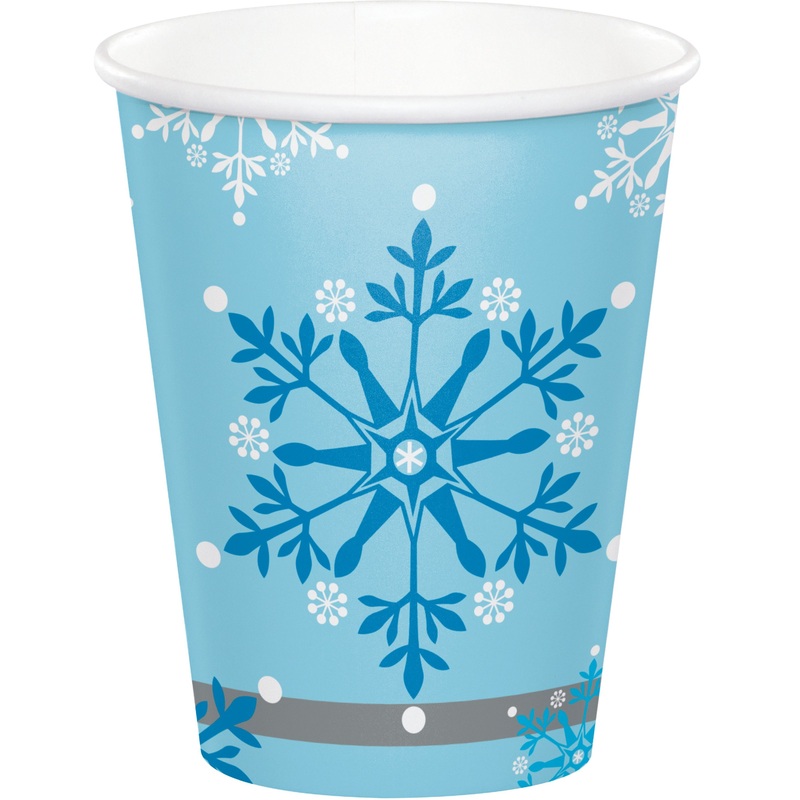 8 ice princess paper cups 256ml