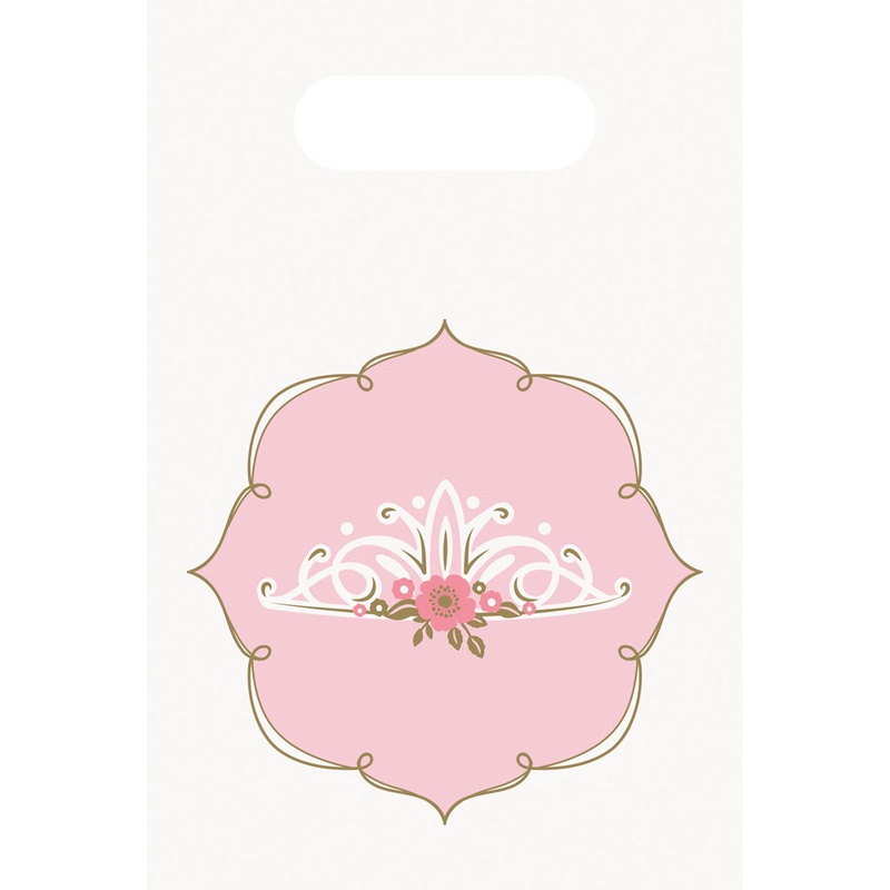 8 Princess for a Day gift bags 23cm