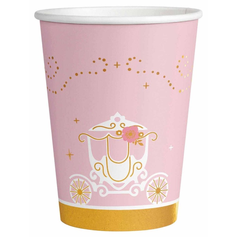 8 Princess for a Day Party cups 250ml