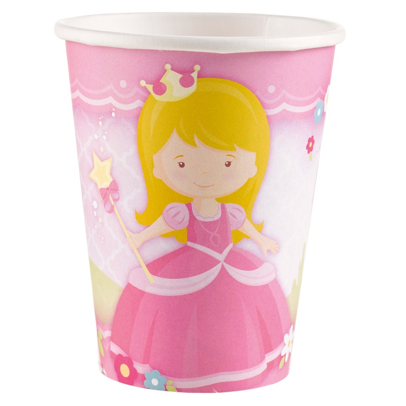 8 Princess Isabella paper cups 266ml