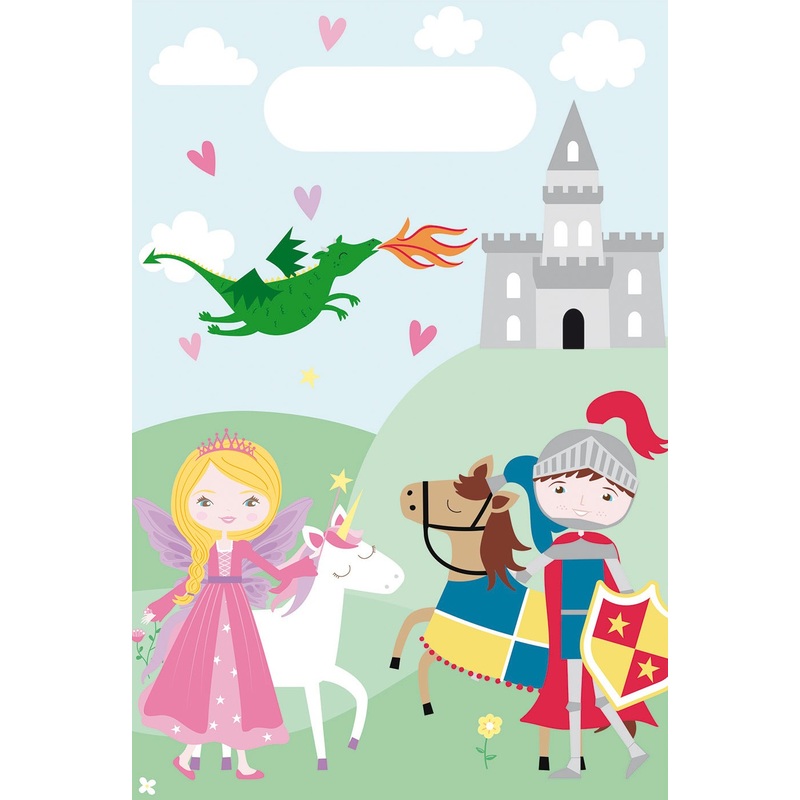 8 princess & knight gift bags