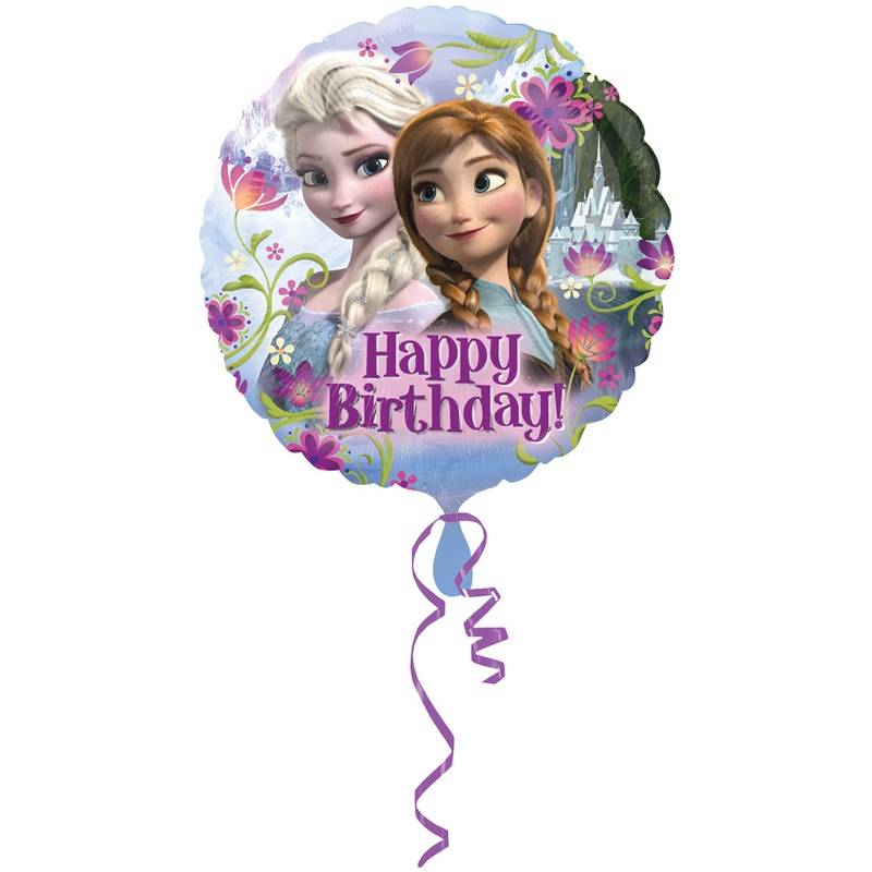 Anna & Elsa birthday balloon 43cm