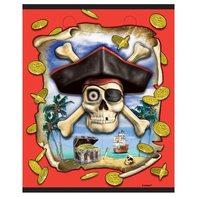 Captain Barracuda pirate gift bag 8 pieces