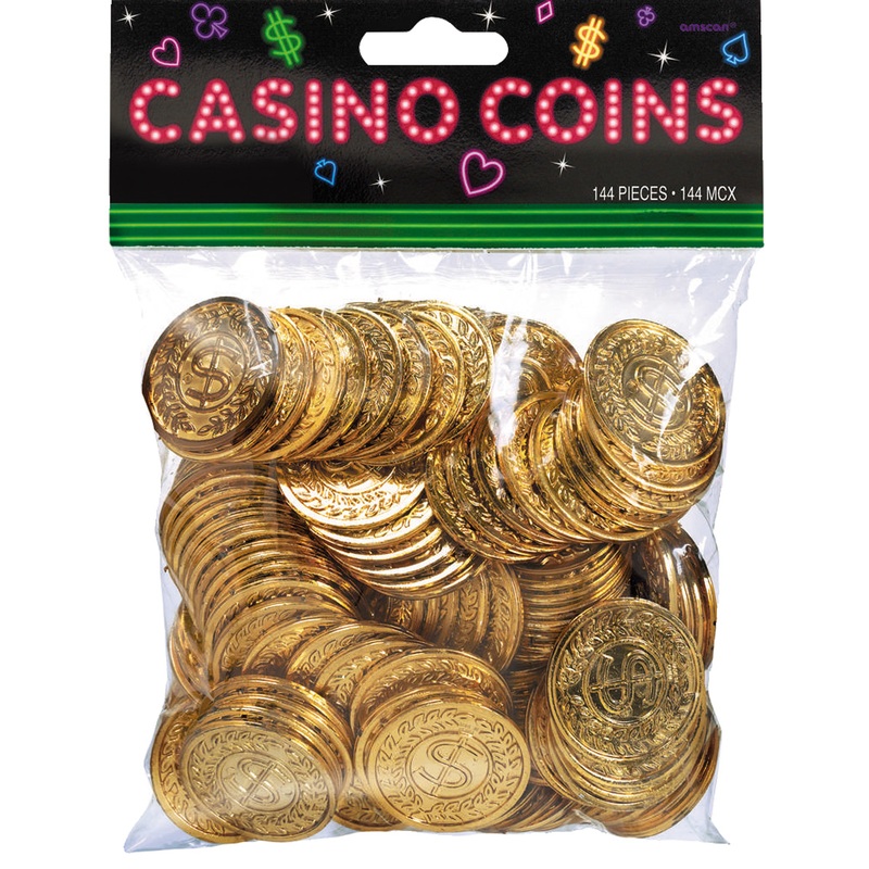 Casino Royal gold coins scattered decoration