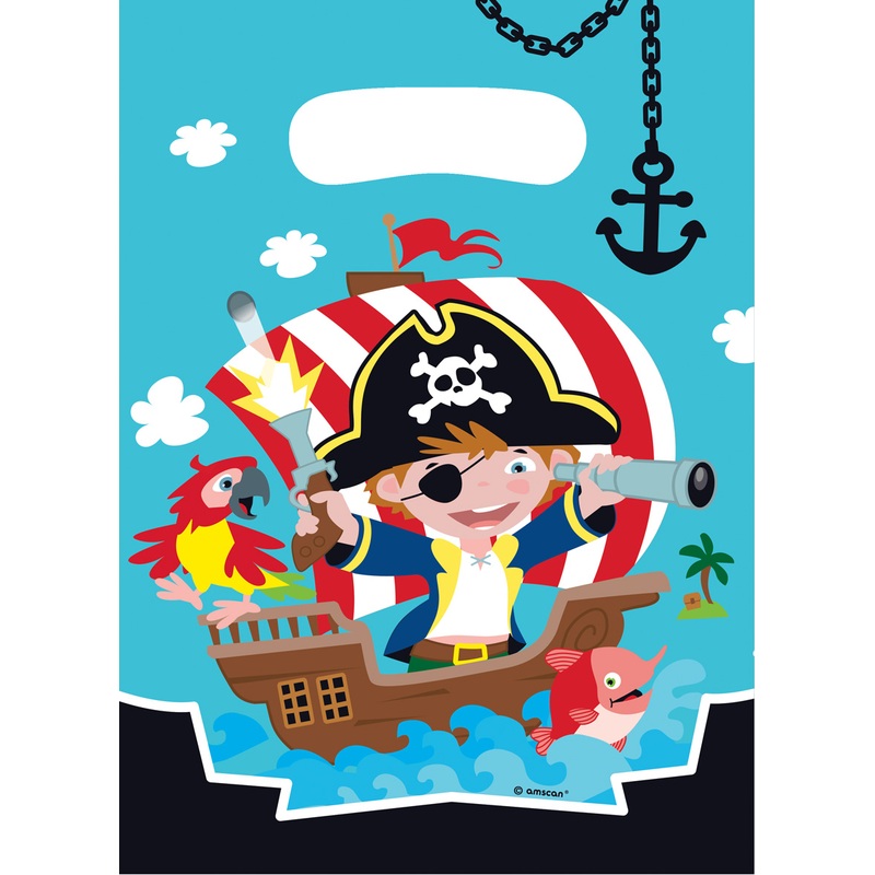 Cute pirate sailor gift bag