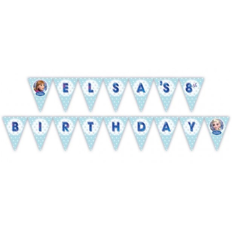 DIY Frozen Snow Magic pennant chain 3m