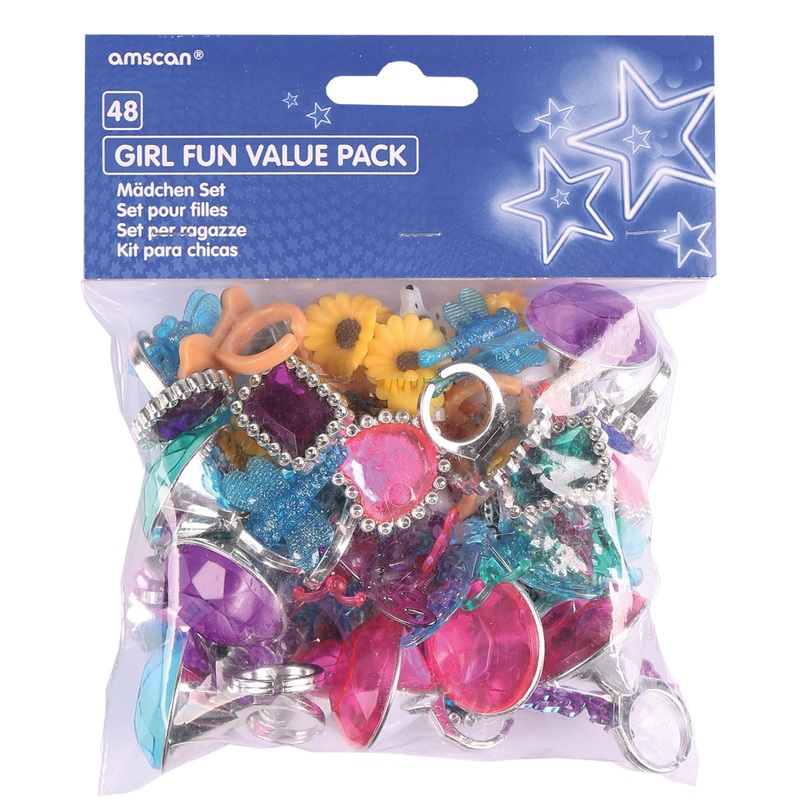 Elegant jewelry & hairstyling set for little princesses, 48 pieces