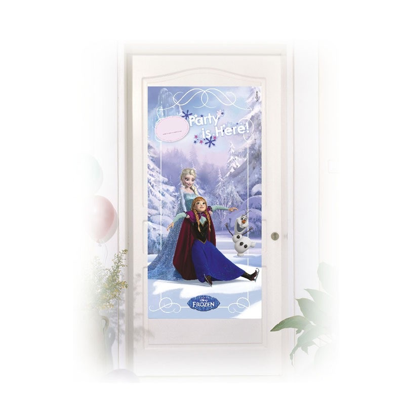 Frozen winter forest door poster 75cm x 1.5m