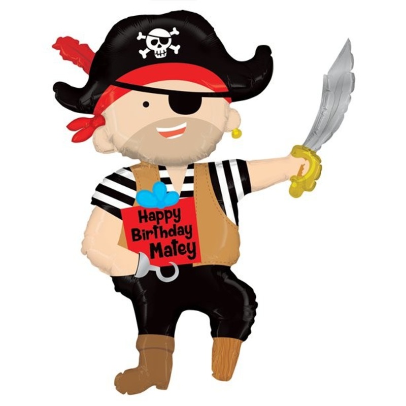 Large pirate foil balloon 99cm