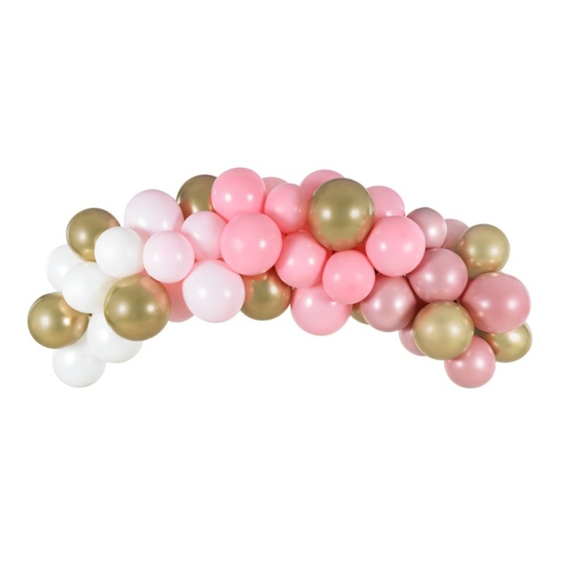 Pink balloon garland Rosy Blossom