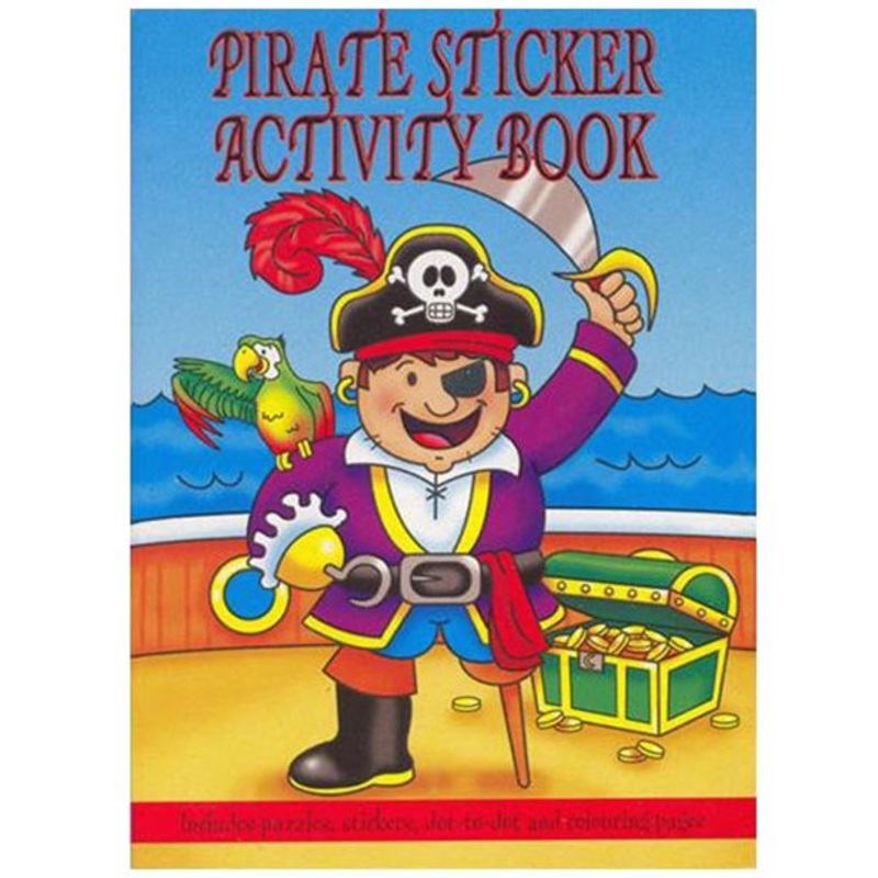 Pirate activity book with stickers A6