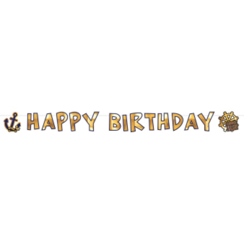 Pirate Battle Birthday Garland 1.8m