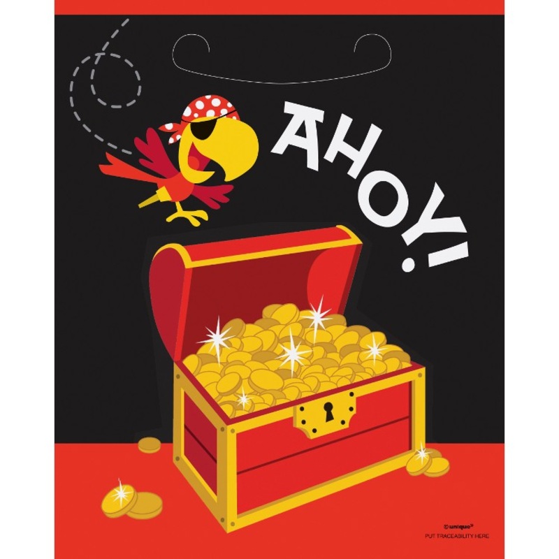 Pirate Parrot Coco gift bag 8 pieces
