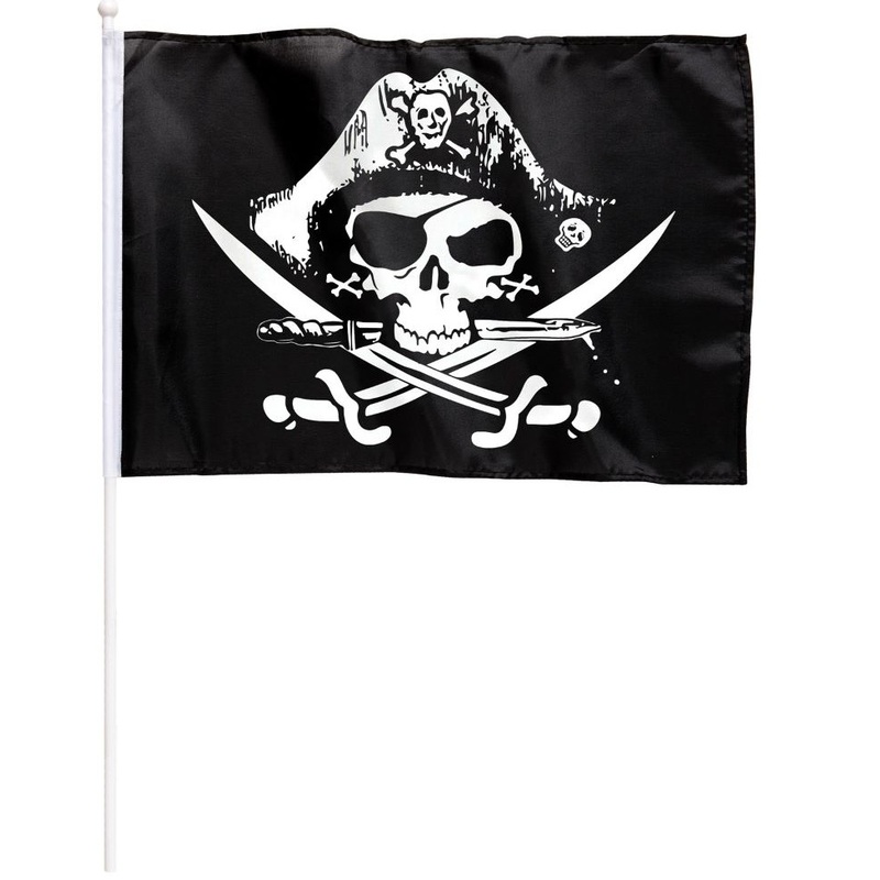 Pirate skull flag 43 x 30cm