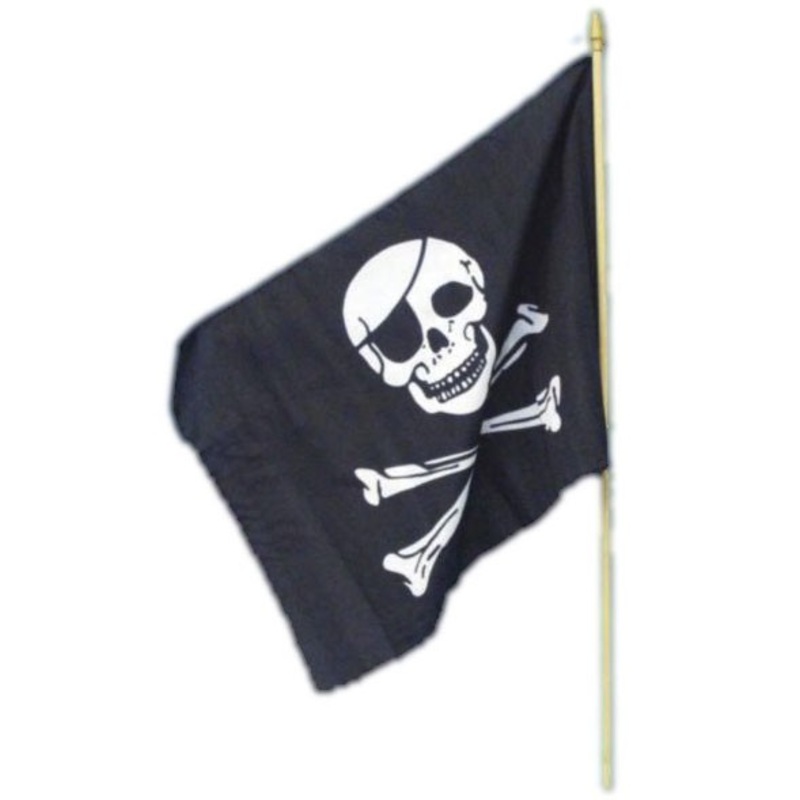 Pirate skull flag 45 x 30cm